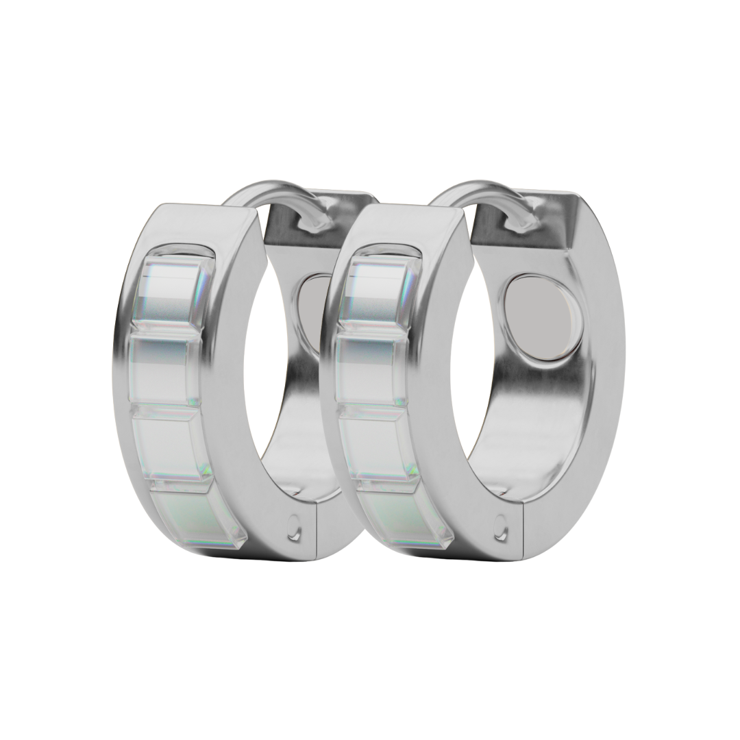 Złote Kolczyki Calmi - Elegancja i Wsparcie Zdrowia 18K 7